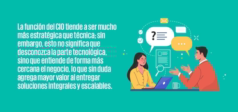 La función del CIO tiende a ser mucho más estratégica que técnica