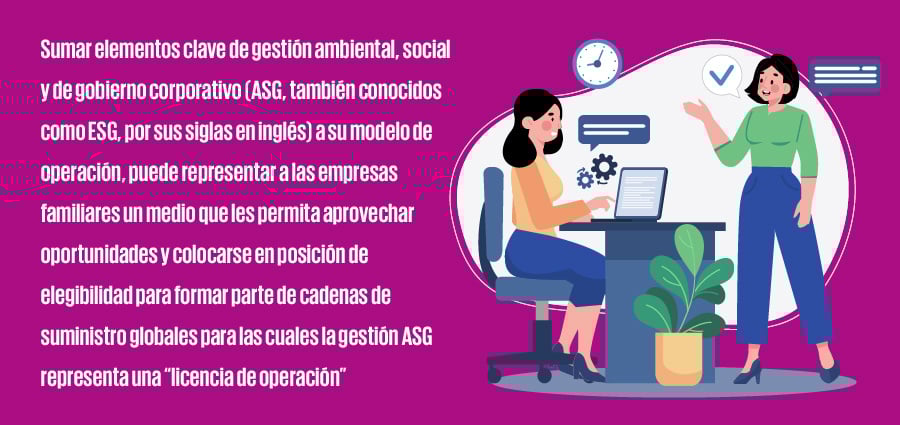 Descubra cómo la agenda ASG impulsa empresas familiares hacia un desarrollo sostenible.